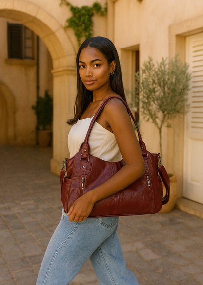 ANGE™ - Bolso de cuero elegante