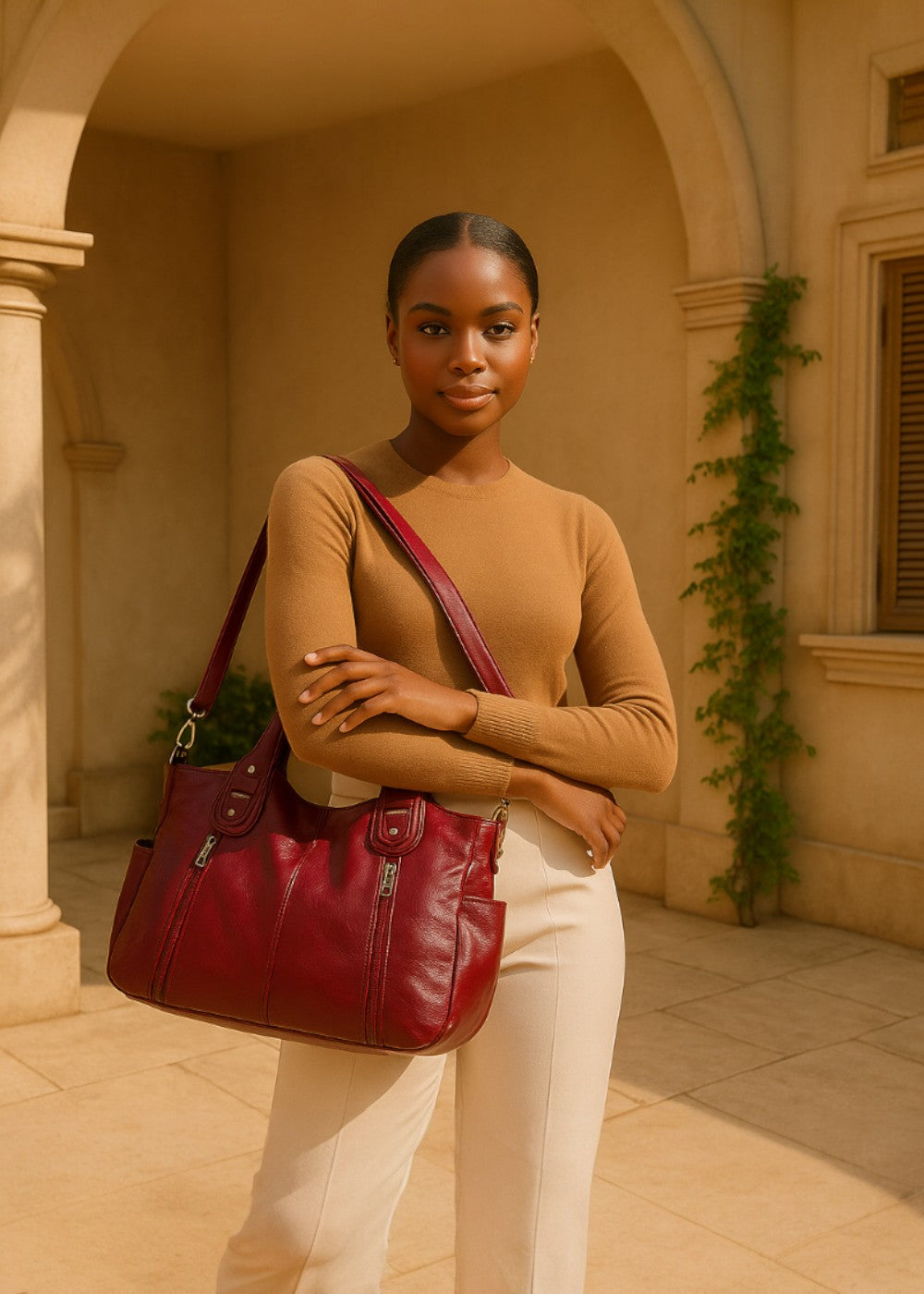 ANGE™ - Bolso de cuero elegante