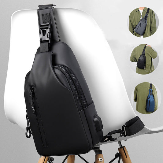 Dion - Mochila Cruzada Negra para Hombres