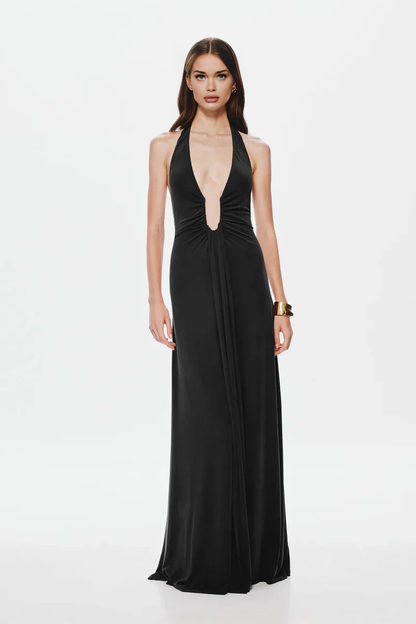 Valeria | Maxi Dress in Cupro
