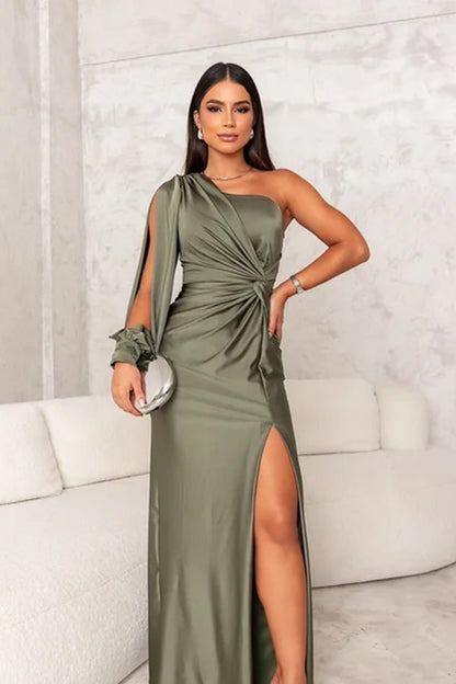 Amison | Vestido Maxi Elegante con Abertura