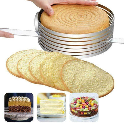 EvenLayer – Adjustable Stainless Steel Cake Slicer