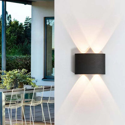 Lámpara de pared moderna blanca LED impermeable
