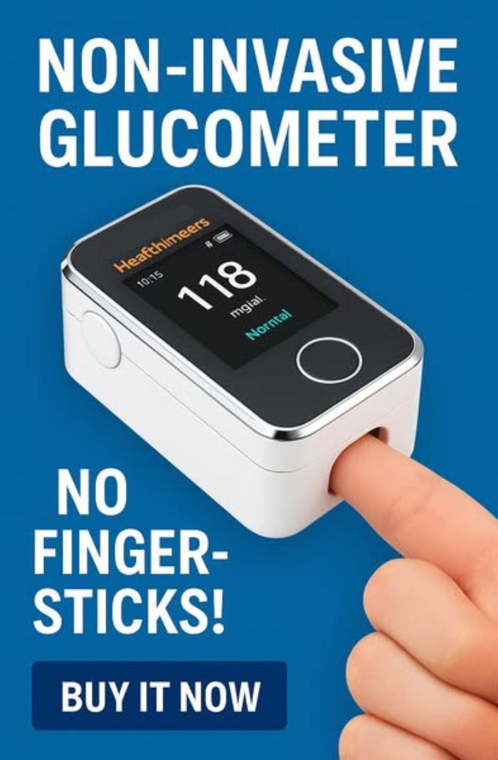 Non-Invasive 8-in-1 Blood Glucose & Health Monitor