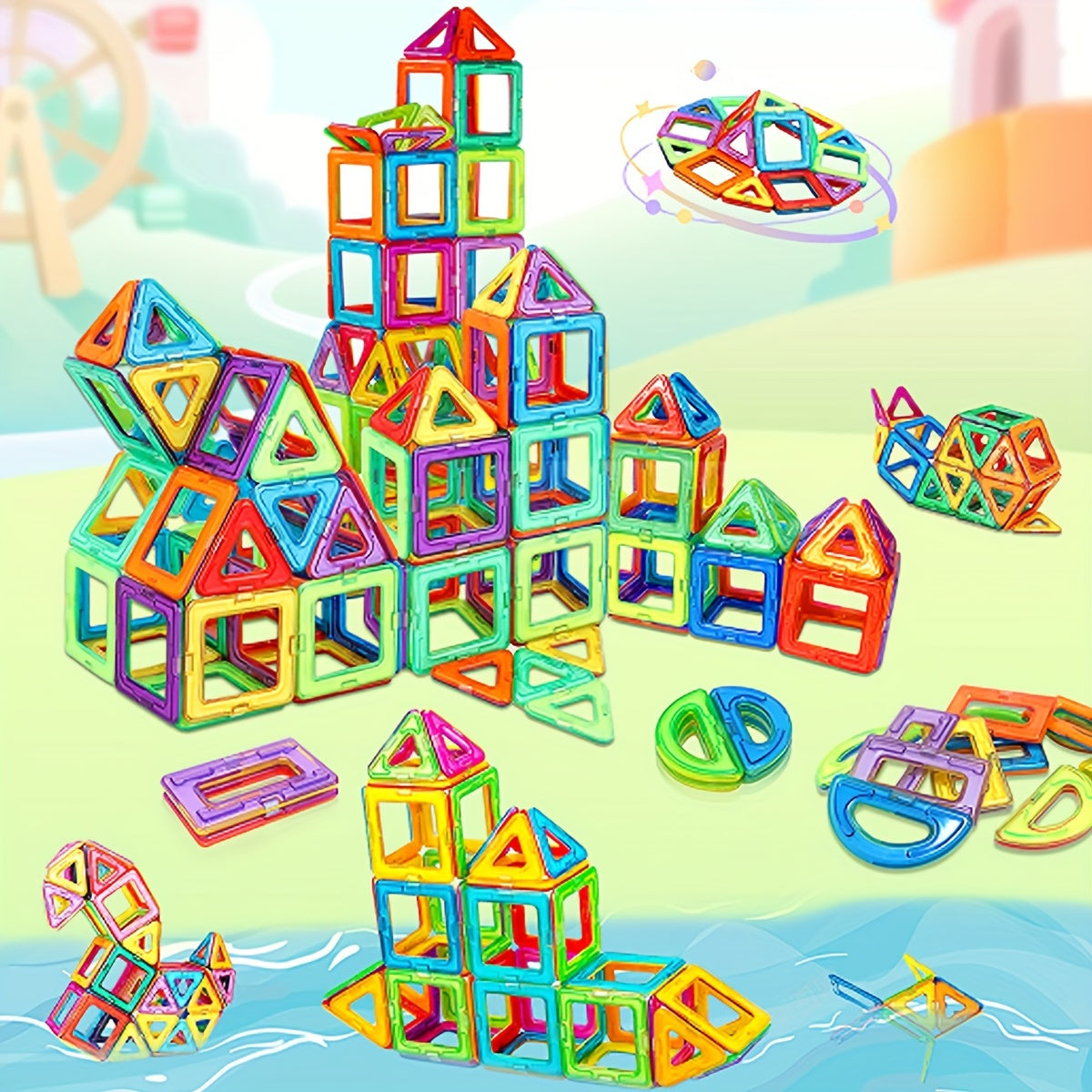 Juego de bloques magnéticos para niños