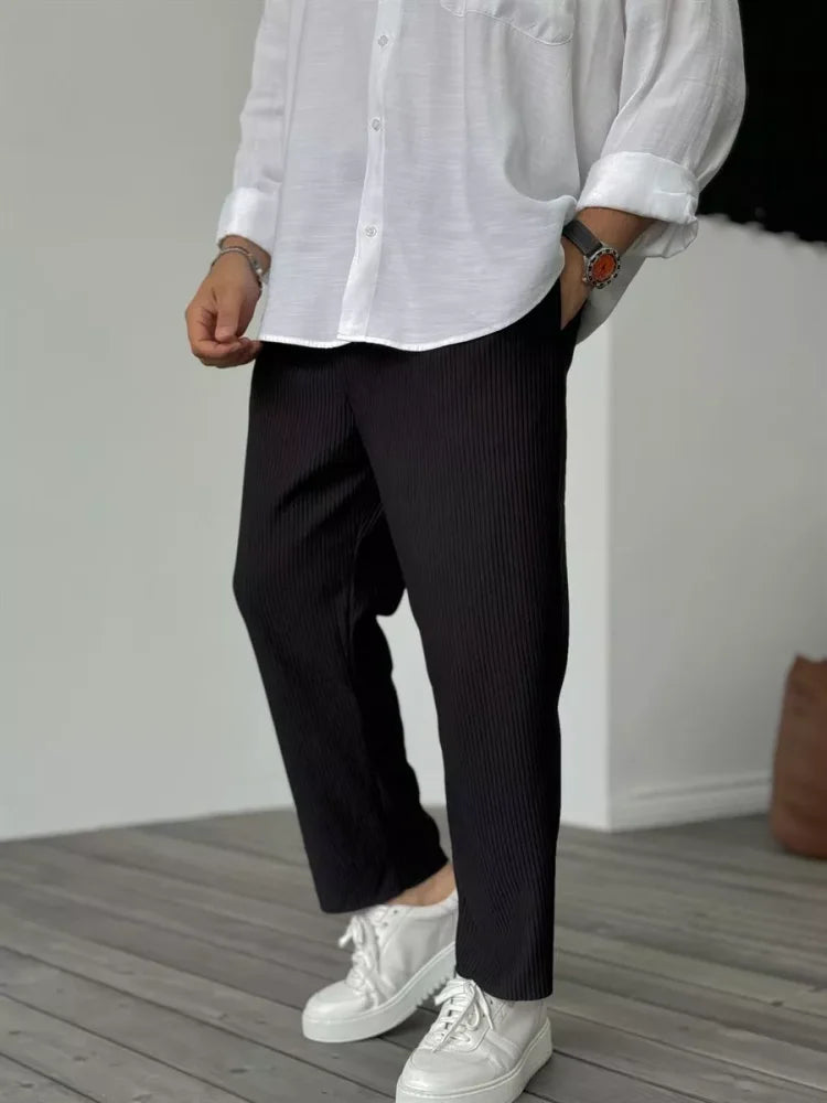 Feli - Pantalones de Lujo Suaves para Hombre