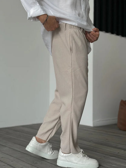 Feli - Pantalones de Lujo Suaves para Hombre