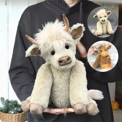 Cojín de abrazo de peluche Juguete de vaca de las tierras altas