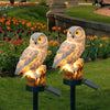 Juego de luces solares de jardín con búho LED para exteriores