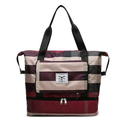 Gran Bolsa de Viaje a Cuadros