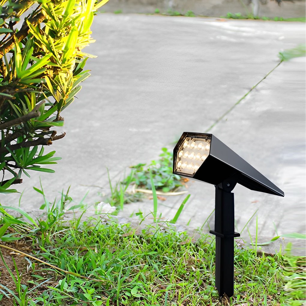 Luz de jardín exterior con energía solar