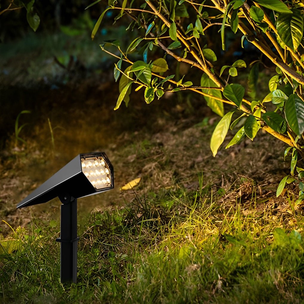 Luz de jardín exterior con energía solar