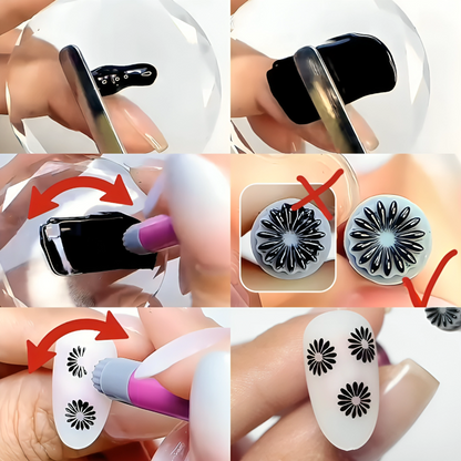 5+5 Gratis | DesignPress™ Diseño Rápido de Uñas con Estampado