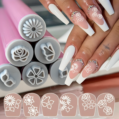5+5 Gratis | DesignPress™ Diseño Rápido de Uñas con Estampado