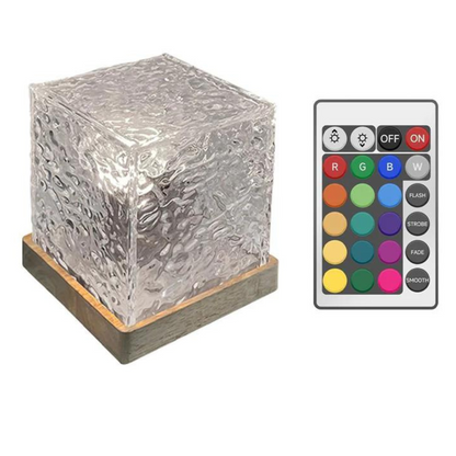 Table Lamp with Colour Changing Crystal Base