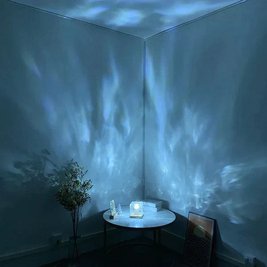 Table Lamp with Colour Changing Crystal Base