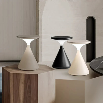 Lámpara de mesa moderna inalámbrica con luz LED táctil
