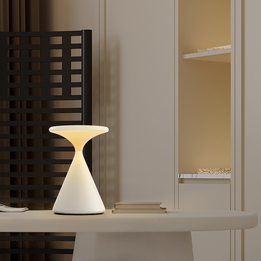 Lámpara de mesa moderna inalámbrica con luz LED táctil