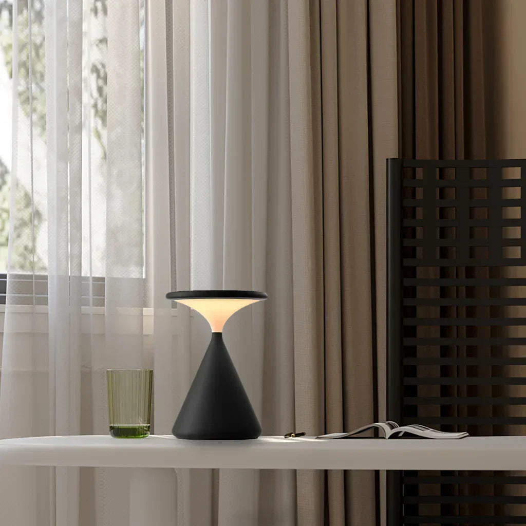 Lámpara de mesa moderna inalámbrica con luz LED táctil