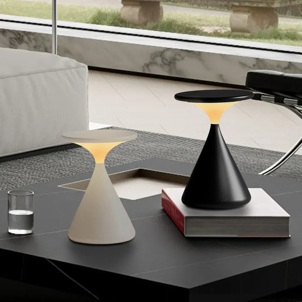 Lámpara de mesa moderna inalámbrica con luz LED táctil