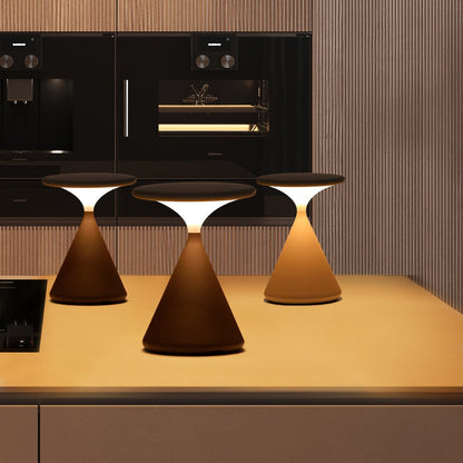 Lámpara de mesa moderna inalámbrica con luz LED táctil