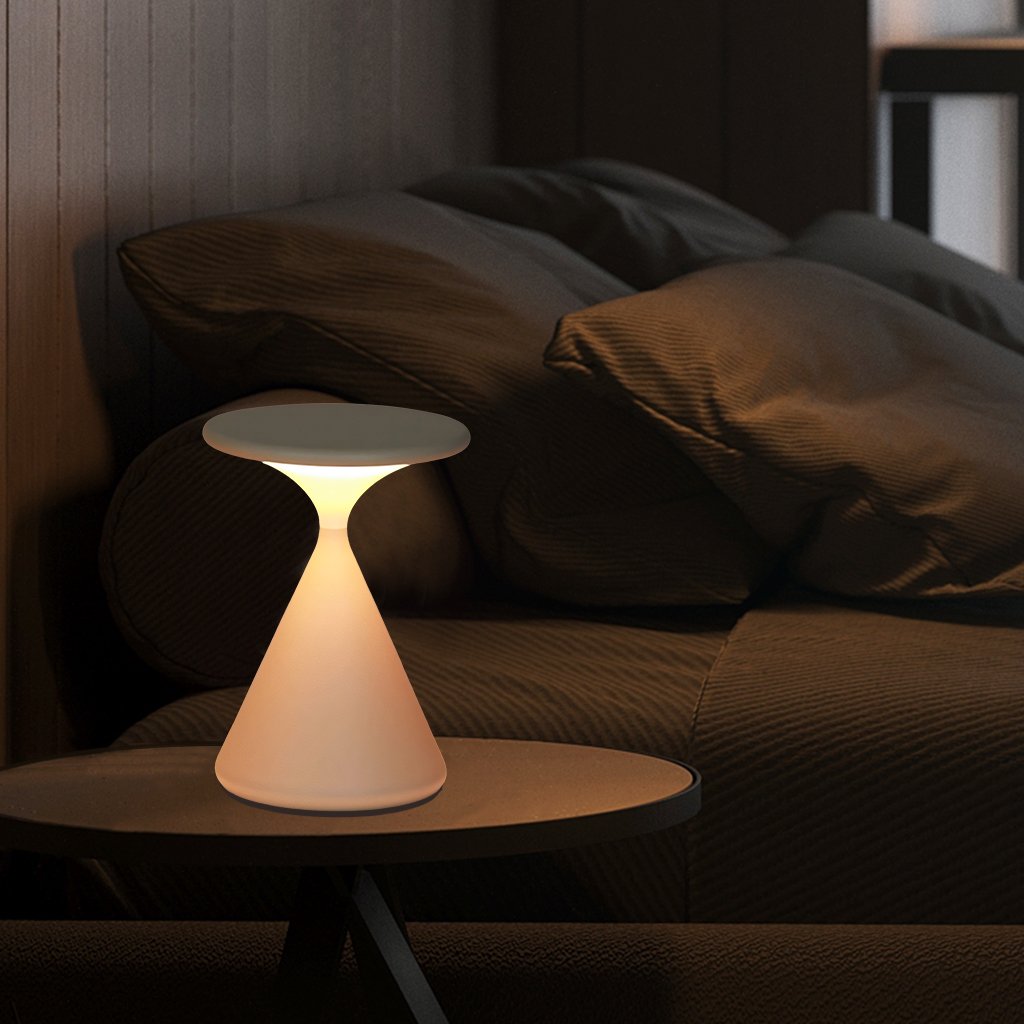 Lámpara de mesa moderna inalámbrica con luz LED táctil
