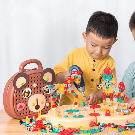 Juego de construcción de madera para niños