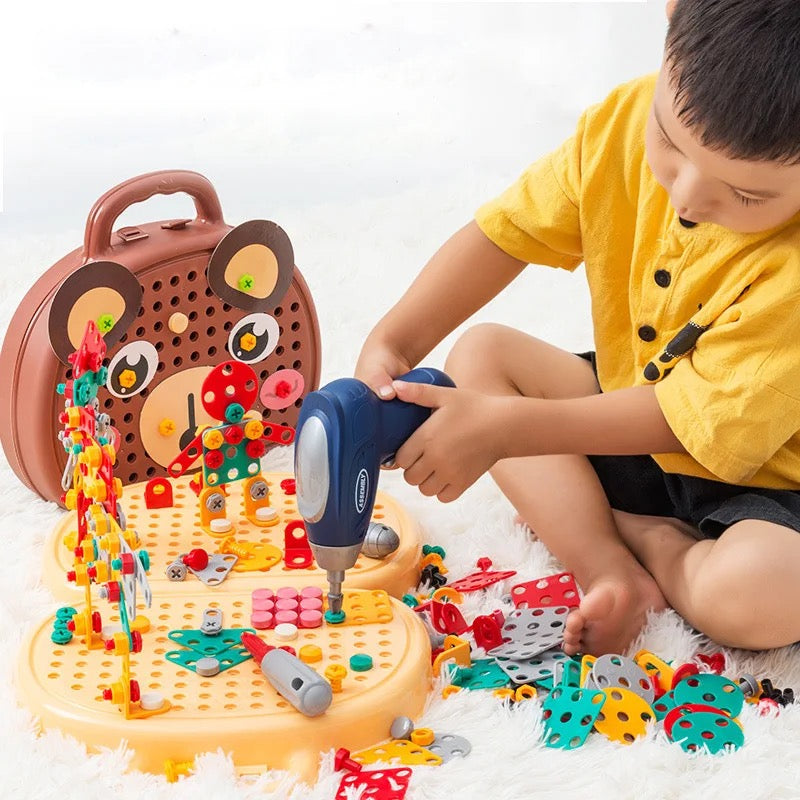Juego de construcción de madera para niños