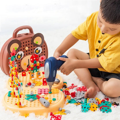 Juego de construcción de madera para niños