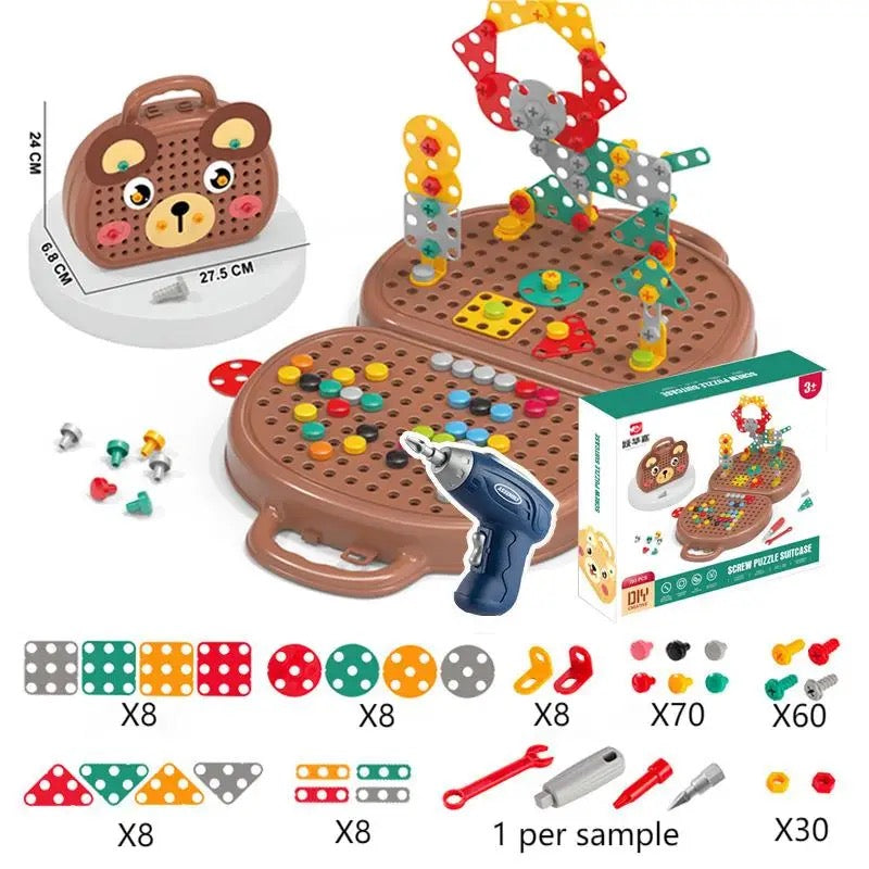 Juego de construcción de madera para niños