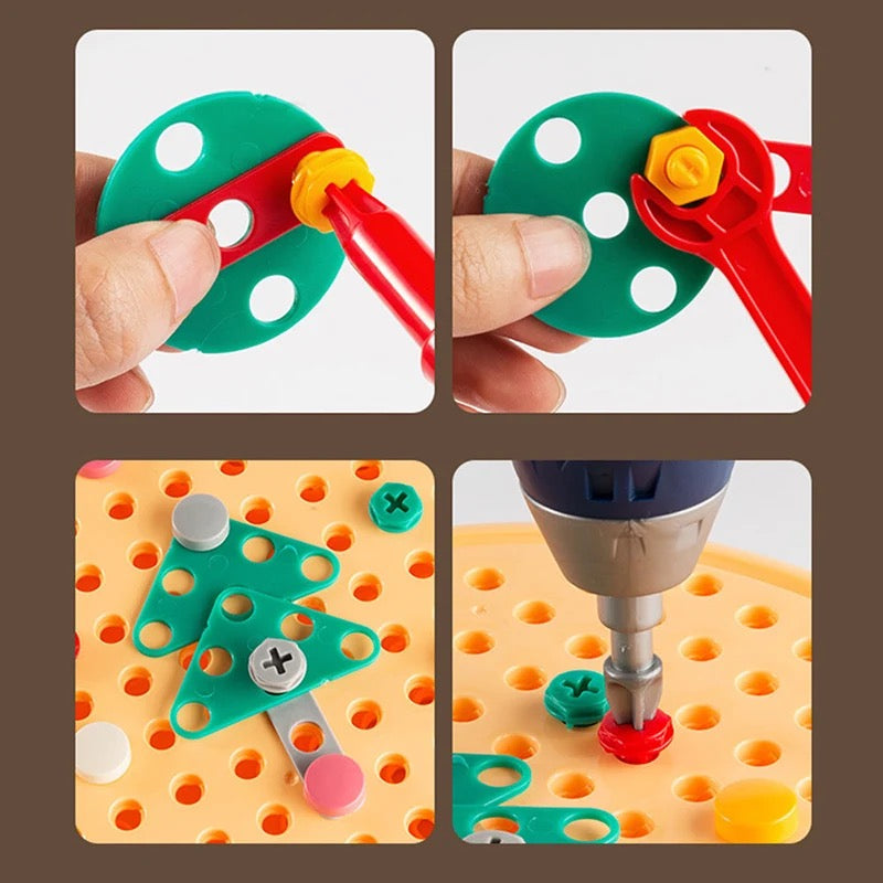 Juego de construcción de madera para niños