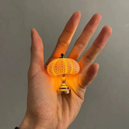 Table Lamp Mini Sea Urchin Shell Light