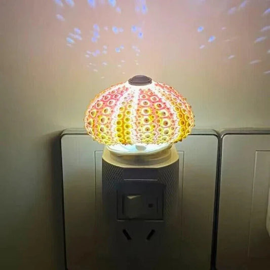 Table Lamp Mini Sea Urchin Shell Light
