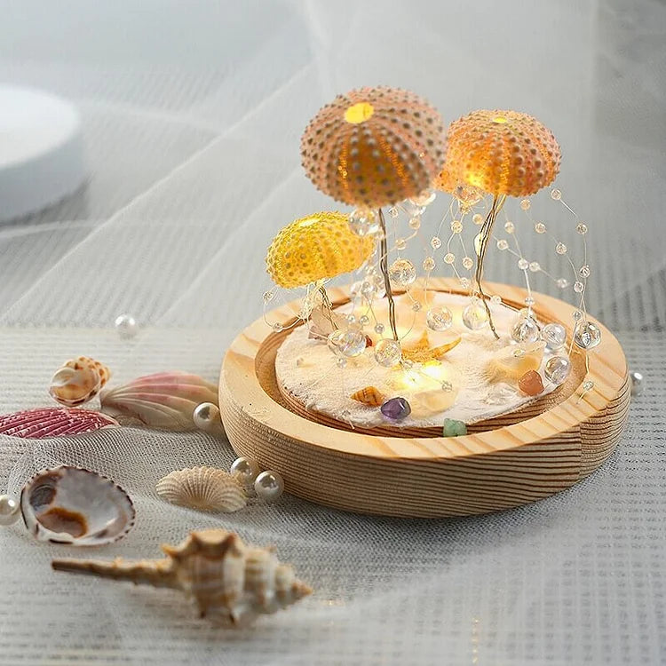 Lámpara de mesa con diseño de cúpula de vidrio vintage