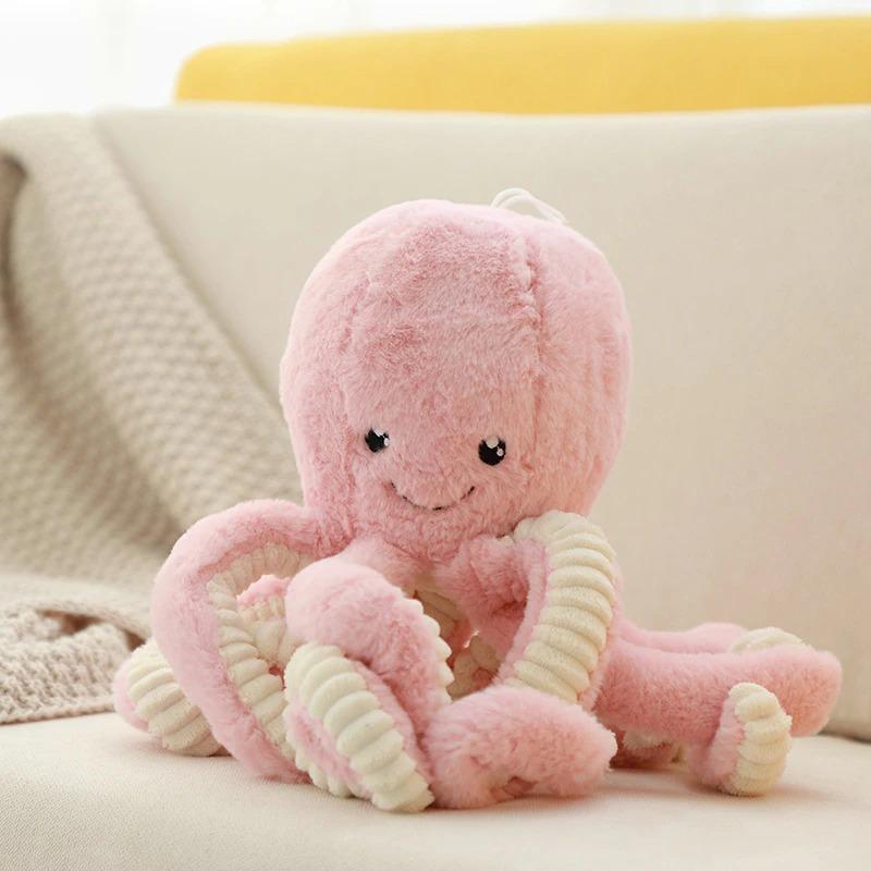 Pulpo de felpa suave juguete abrazable