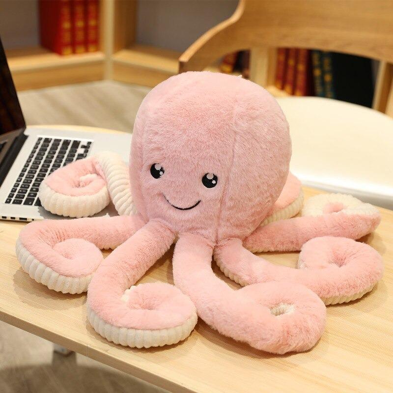 Pulpo de felpa suave juguete abrazable