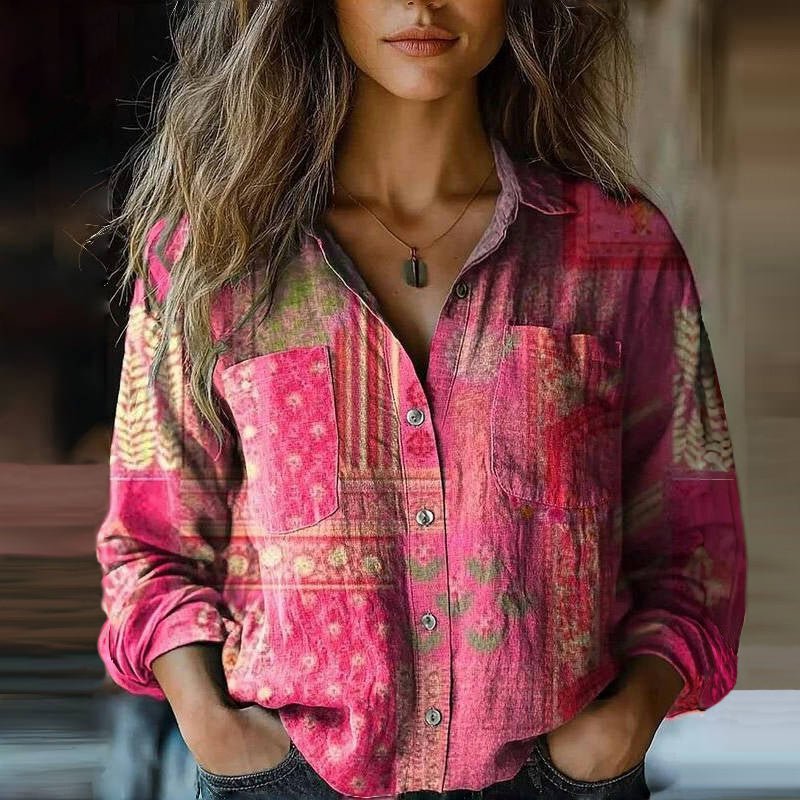 Emma | Blusa Estampada Vintage