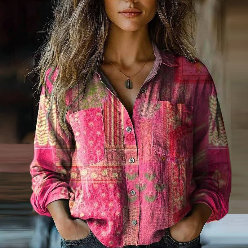 BLUSA VINTAGE IMPRESA NIVES I