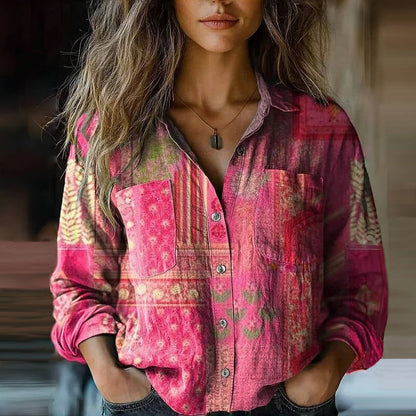 BLUSA VINTAGE IMPRESA NIVES I