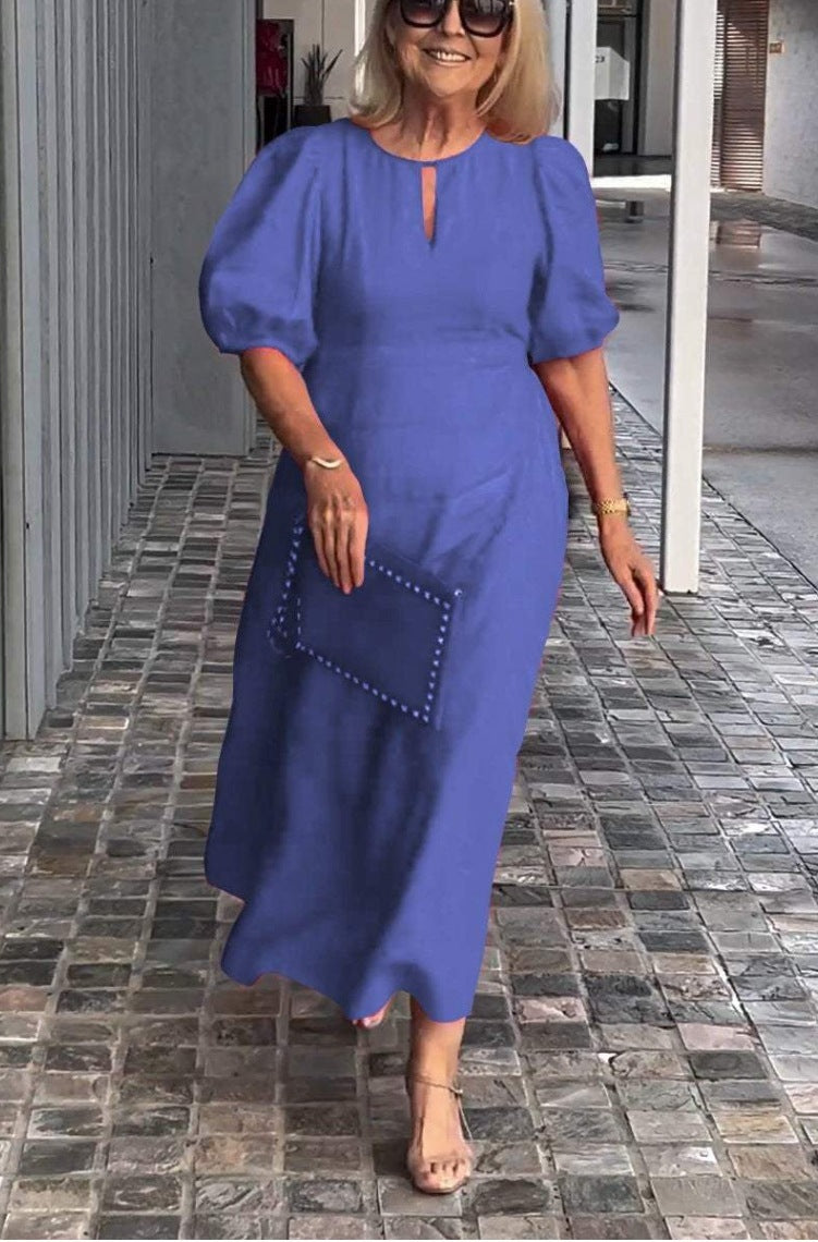 Frankie - Vestido suelto con mangas abullonadas chic