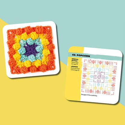 ColorCrafter - El Set de Tarjetas Granny Square - 50 piezas