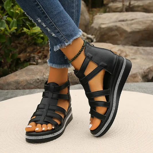 Eudora | Eleganti sandali con zeppa 