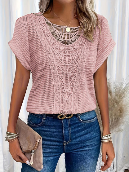 Rissa | Chic Round Neck Elegant Top
