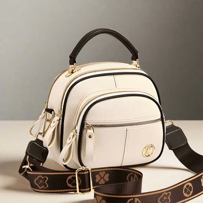 Women's Vintage Leather Crossbody Bag - Priselle