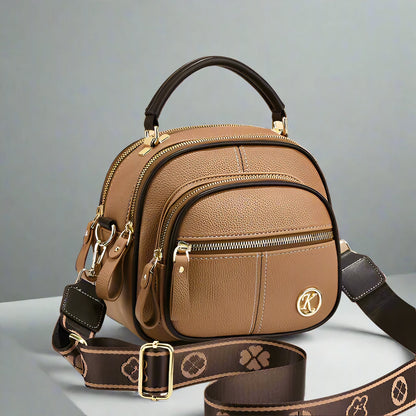 Women's Vintage Leather Crossbody Bag - Priselle