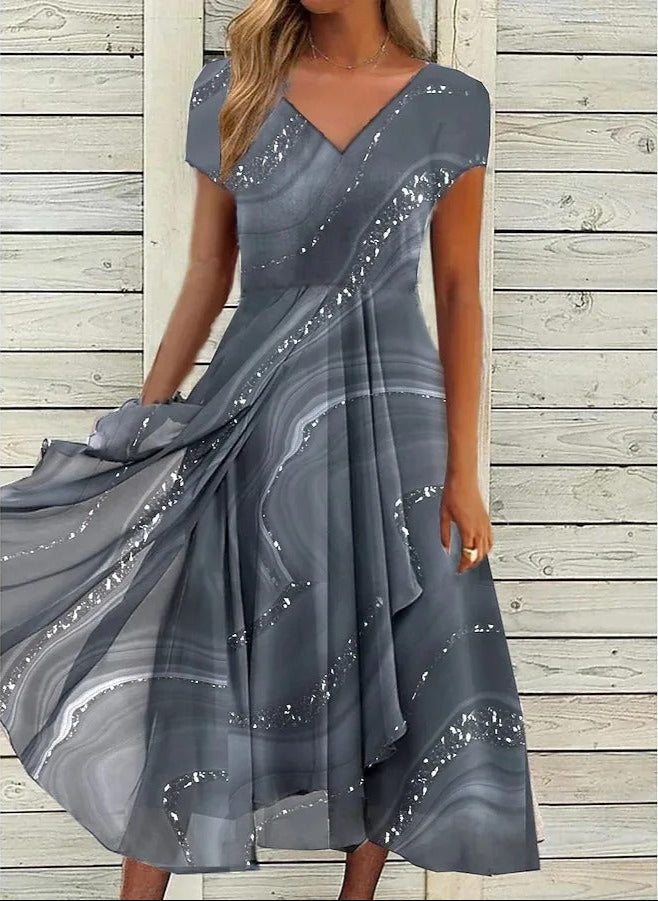 Yana | Vestido midi con escote en V