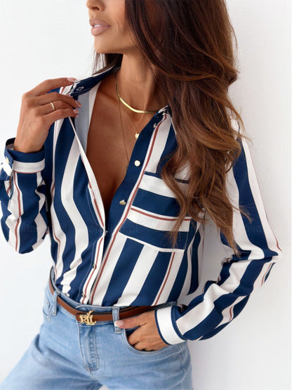 Monika | Blusa Elegante para Mujer con Estampado de Satén