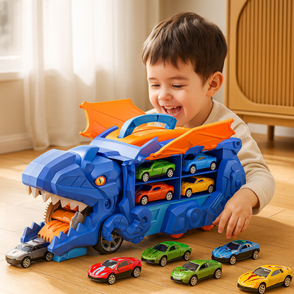 Juego de Camión Transformable Dinosaurio Coche de Juguete