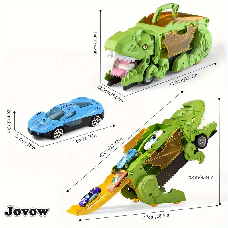 Juego de Camión Transformable Dinosaurio Coche de Juguete