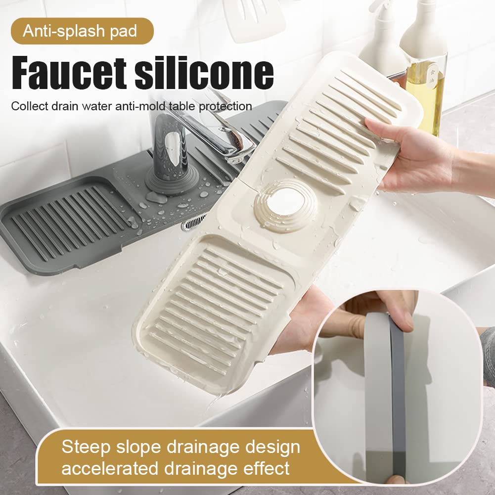 Protector contra salpicaduras AquaShield para fregadero | Protector de silicona para fregadero de cocina